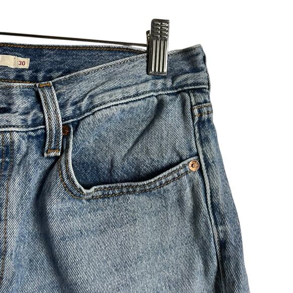 Levi’s Icon Fit High Rise Straight Ankle Denim Blue Jeans Size 30 - Picture 10 of 16